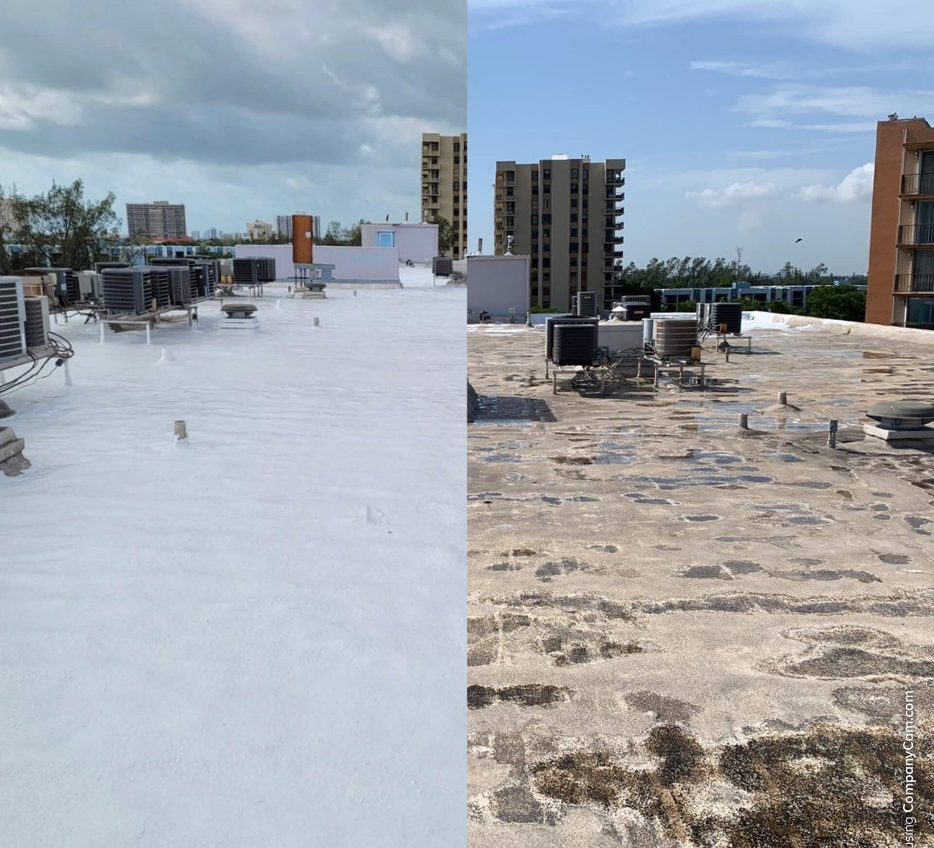 Silicone Roof Before And After 2